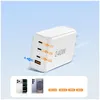 Tech-Protect Nc240W-Gan 4portová síťová nabíječka Pd 240 W Náhled obrázku produktu 6