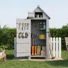 HOMAVO Gerätehaus Holz mit UV-Schutz Pultdach, Gartenhaus Produktbild-Vorschau 1