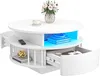 YITAHOME Couchtisch rund mit LED, Wohnzimmertisch mit Produktbild-Vorschau 2