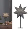 Eglo Tischleuchte Stern Ozen Papier Grau 55cm max. 25W E14 Voir les images du produit 1