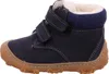A side view of a single blue winter boot for children. Produktbild-Vorschau