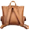 Eleganter Damen-Rucksack in Braun mit praktischen Taschen & Produktbild-Vorschau 2