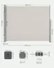 SONGMICS Alu Seitenmarkise 200 x 400 cm 280 g/m² ausziehbar Produktbild-Vorschau 3
