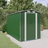 vidaXL Casetta da giardino Verde 192x357x223 cm Acciaio Anteprima dell’immagine prodotto 2