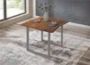 Esstisch Baumkante massiv Akazie nussbaumfarben 90 x 90 cm Produktbild-Vorschau 3