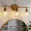 Tribesigns 3-Licht Badezimmer-Wandleuchte Gold, Moderne Produktbild-Vorschau 1