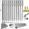 11x Torx Bit Set T6-T40 100mm Lang Magnetisch mit Stirnloch Produktbild-Vorschau 1