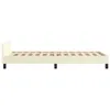 vidaXL Bettgestell mit Kopfteil Creme 90x200 cm Kunstleder Produktbild-Vorschau 8