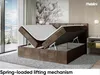 MEBLINI Boxspringbett mit Bettkasten - Gepolstert Produktbild-Vorschau 3