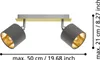 Eglo 97537 VALBIANO E14 double plafonnier 320x70mm laiton Voir les images du produit 6