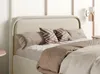 FEDVE Polsterbett JUKO aus Bouclé-Stoff 180x200 cm, Beige Produktbild-Vorschau 4