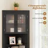 Mobiletto da cucina COSTWAY, pensile angolare con 4 ante in Anteprima dell’immagine prodotto 5