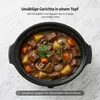 Olvy Slow Cooker 6L – Schongarer mit keramischem Innentopf Produktbild-Vorschau 2