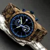 Holzwerk BOCHUM Herren Holz Uhr Chronograph & Tachymeter, Produktbild-Vorschau 2