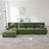 Chenille-Cloud-Sofa L-Form, modulares Schlafsofa mit Produktbild-Vorschau 3