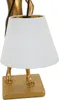 Mauro Ferretti stolová lampa králik E10 26x16x47 cm zlatá Náhľad obrázku produktu 3
