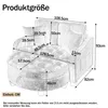 Divano letto 2 in 1 con pouf contenitore, divano Anteprima dell’immagine prodotto 5