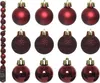 Weihnachtskugeln Ochsenblut bruchfest Ø 3 cm aus Kunststoff Produktbild-Vorschau 5