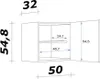 Flex Well Hängeschrank Oslo BxTxH 50 x 32 x 55 cm sonoma Produktbild-Vorschau 3