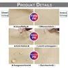 A collage of images showcasing different features and aspects of a beige curtain. Náhled obrázku produktu