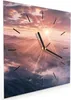 Wanduhr aus Glas mit Motiv Sonnenaufgang Berge- 30 x 30 cm Produktbild-Vorschau 2