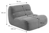 sweeek - Sessel mit Chenille-Bezug 1-Sitzer - Senfgelb Produktbild-Vorschau 7