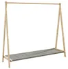 vidaXL Kleiderständer mit Ablagen 106x34x102 cm Bambus Produktbild-Vorschau 5