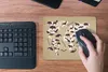 MuchoWow® Mauspad Mousepad Weltkarte - Tiere - Braun 23x19 Produktbild-Vorschau 4