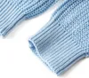 Kinder-Strickjacke Blau Gr. 104 V-Ausschnitt Lange Ärmel Produktbild-Vorschau 5