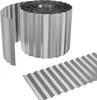 A roll of corrugated metal edging and a section of the same edging laid out flat against a white background. Náhľad obrázku produktu