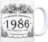 1986 der beste Jahrgang Kaffeebecher Tasse Kaffeetasse Produktbild-Vorschau 1