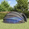 vidaXL Poolzelt Kuppel Transparent 538 x 440 x 204 cm Produktbild-Vorschau 3