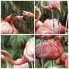 Poster - Poster ohne Rahmen - Palmen Herde Flamingos - Produktbild-Vorschau 8