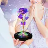 Lila leuchtende Rose in LED-Glaskuppel Produktbild-Vorschau 4