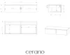 CERANO - Badezimmerschrank für Waschbecken, Modell Noira - Produktbild-Vorschau 4