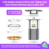 M. ROSENFELD HOME Ablaufgarnitur Waschbecken mit Überlauf Produktbild-Vorschau 3