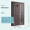 doporro Cabine de Douche Forme U 100x100x100 cm Pare-douche Voir les images du produit 7
