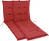 Two red chair cushions laid out on a white background. Produktbild-Vorschau