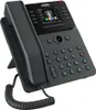 A black Fanvil V62W IP phone is shown from a diagonal angle, resting on its stand. Produktbild-Vorschau