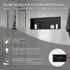 LuxeBath Nástěnná výklenek z nerezové oceli, 90x30x10 cm, Náhled obrázku produktu 4