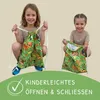 HECKBO Kinder Turnbeutel mit Sichtfenster & Dschungel-Motiv Produktbild-Vorschau 6