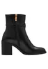 A studio shot of a single black boot. Produktbild-Vorschau