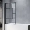SONNI Badewannenaufsatz faltbar Schwarz 80x140cm NANO Glas Produktbild-Vorschau 1