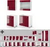 Singleküche Vicco Fame-Line Bordeaux Hochglanz/Weiß 140 cm Produktbild-Vorschau 9