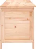 A front view of a wooden storage chest. Náhled obrázku produktu
