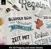LANOLU Retro Blechschild GARTENREGELN Schild, Blechschilder Produktbild-Vorschau 3