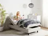 BELIANI Plattform Bett Beige 90 x 200 cm Elektrisch Produktbild-Vorschau 3