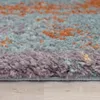 Hochflor Teppich Wohnzimmer Shaggy Modern Vintage Produktbild-Vorschau 2
