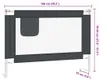 vidaXL Ochranný kryt postele pre batoľatá Dark Grey 100x25 Náhľad obrázku produktu 8