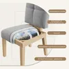 Stuhl Holz-Esszimmerstühle, 2er-Set Grau, Polsterstuhl, Produktbild-Vorschau 6